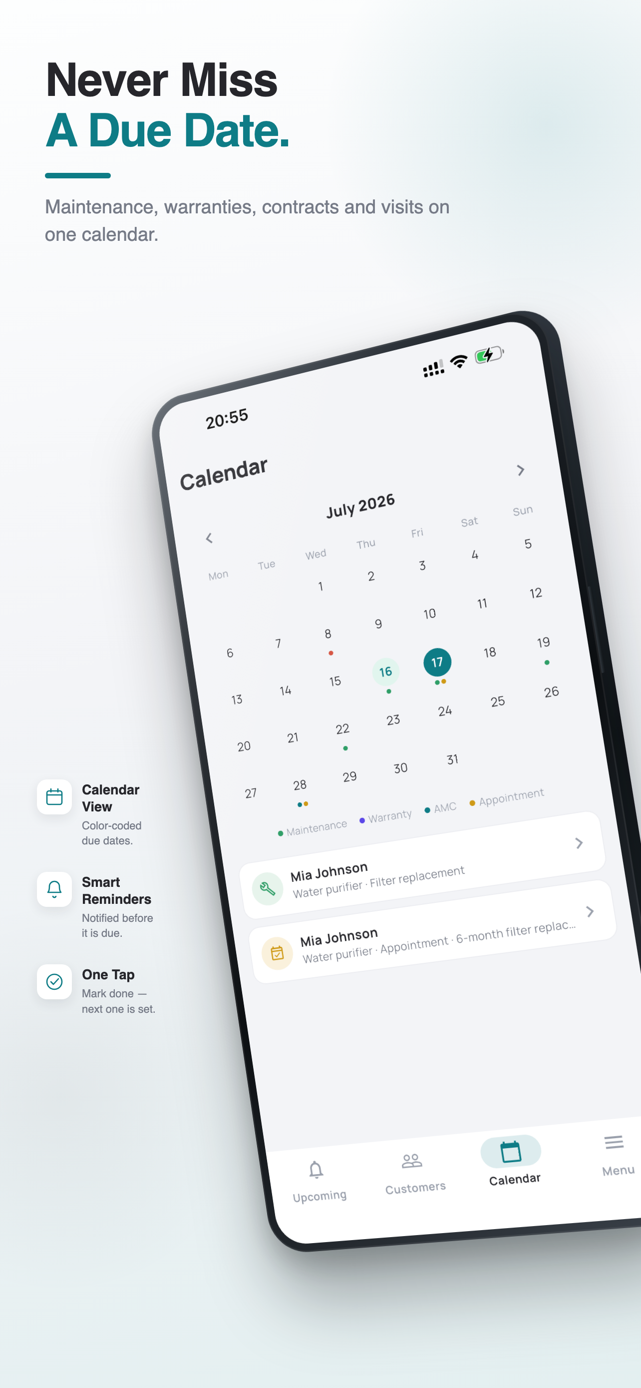 Duevo — calendar