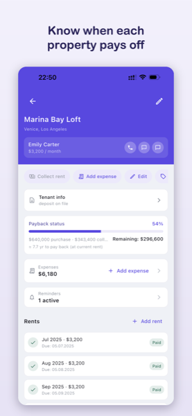 RentMind — payback