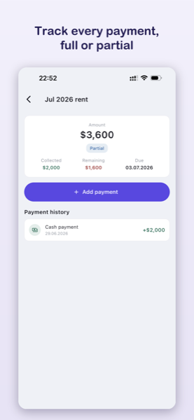 RentMind — payments